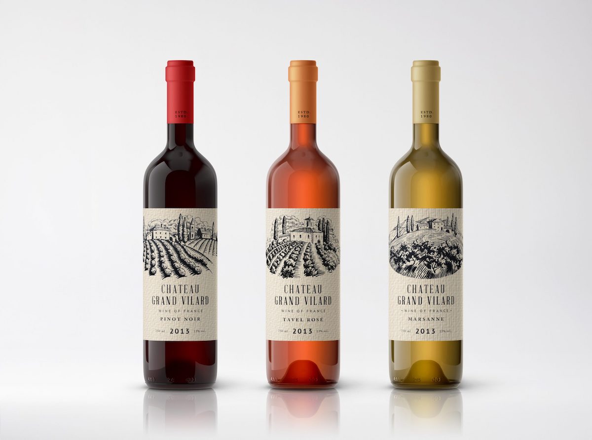 wine label brand design