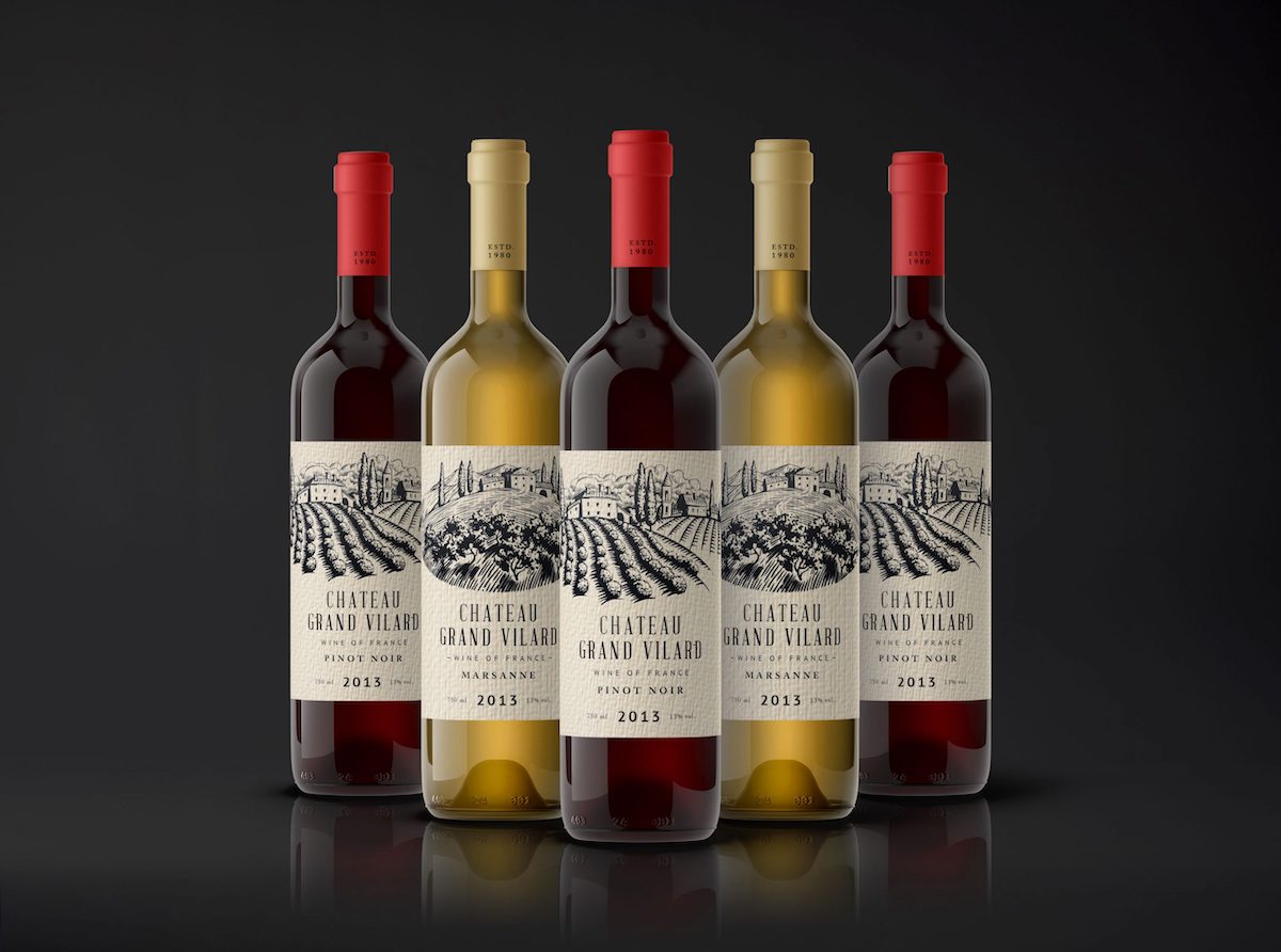 wine label brand design