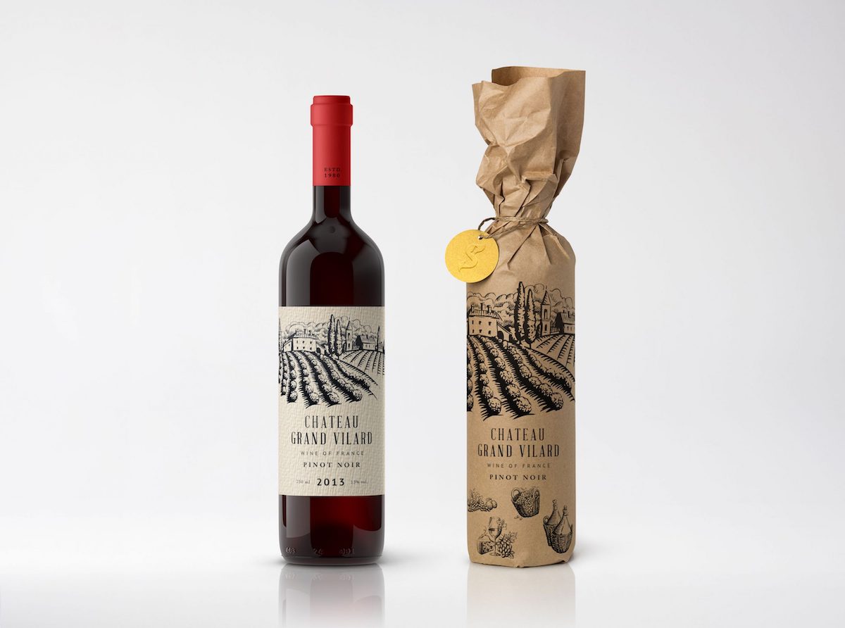 wine label brand design