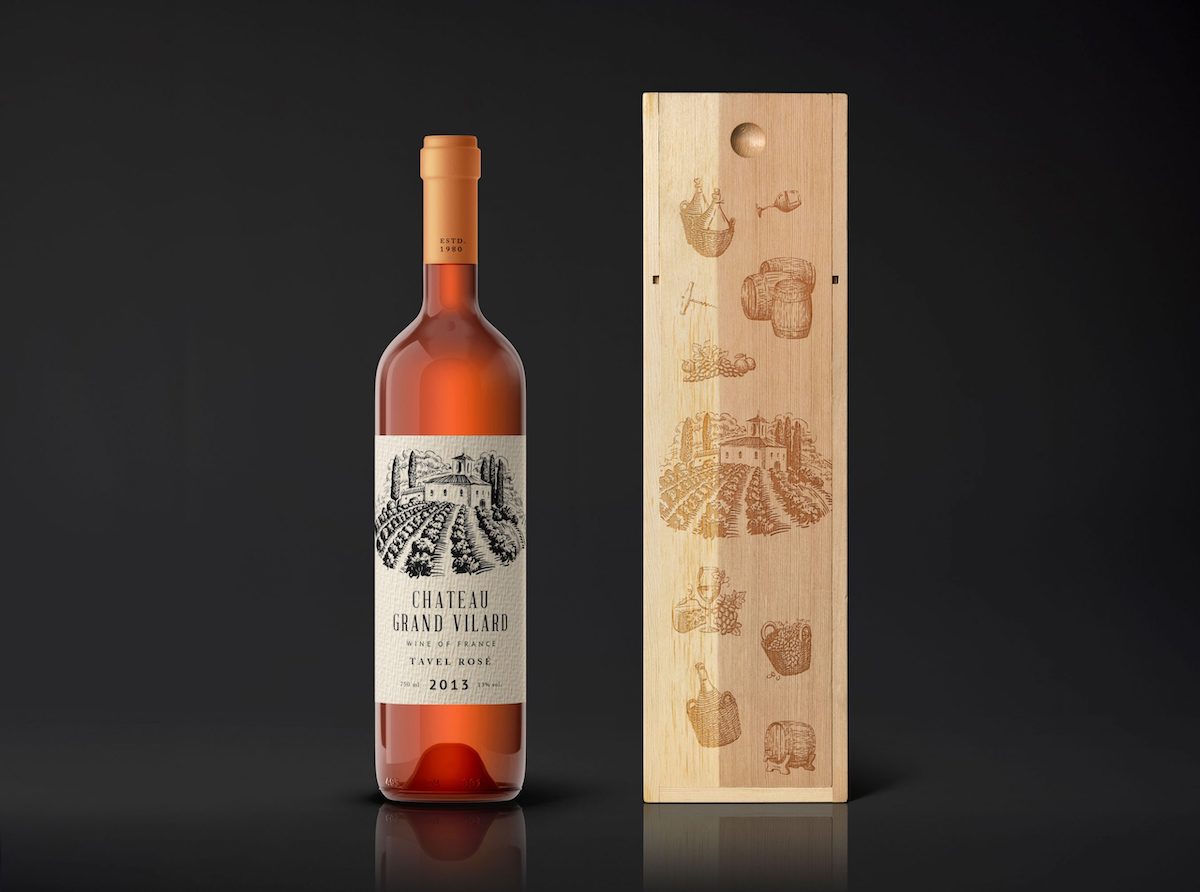 wine label brand design