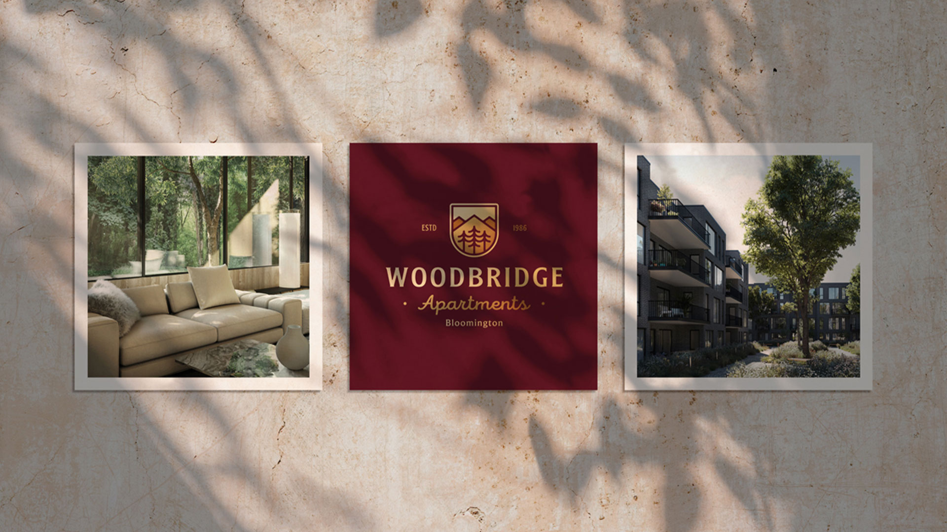 woodbridge appartments logo design