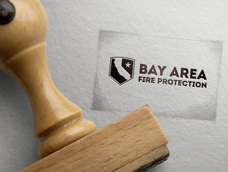 bay area fire protection logo design