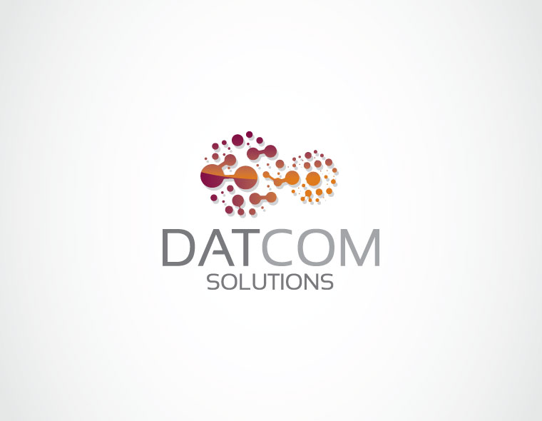 datcom solutions logo design