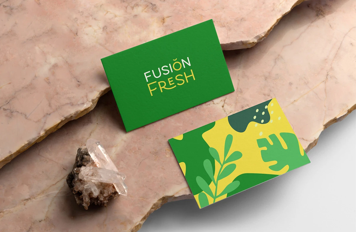 fusion restaurant business cards
