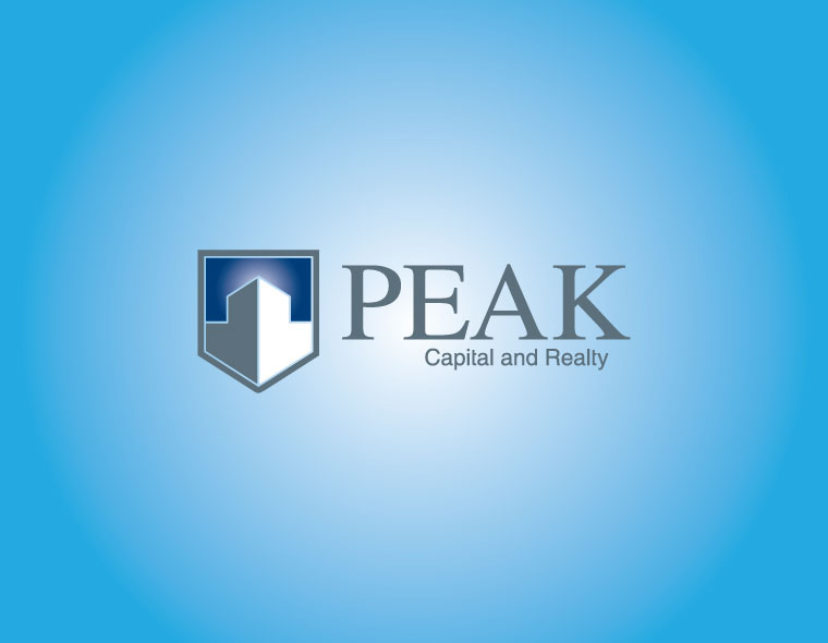 peak capital realty logo design