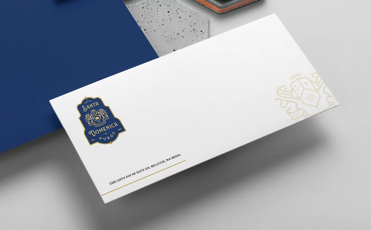 premium cigars envelope design