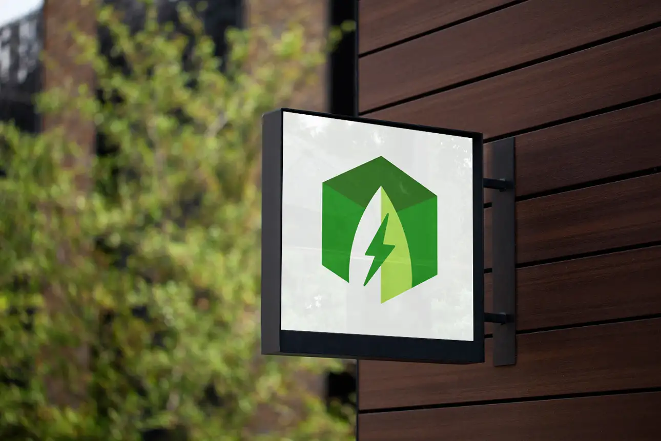 green energy brand identity