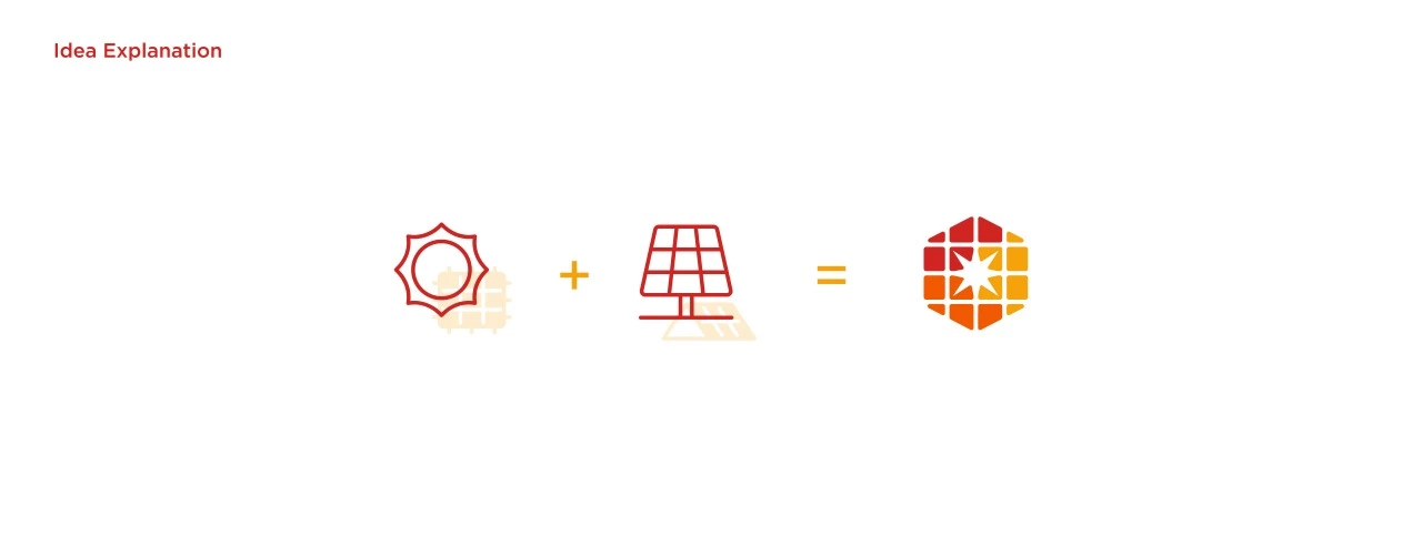 solar power company logo design